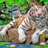 Aesthetic Tiger Family Diamond Painting