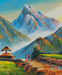 Aesthetic Nepal Diamond Painting