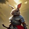 Aesthetic Rabbit Knight Diamond Painting