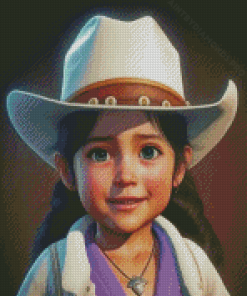 Baby Cow Girl Diamond Painting