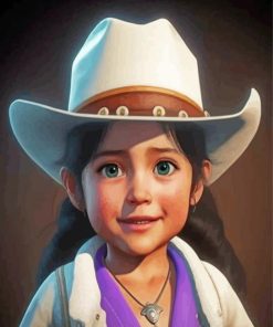 Baby Cow Girl Diamond Painting