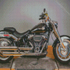 Black Harley Low Boy Diamond Painting