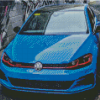 Blue Golf Gti Diamond Painting