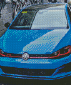 Blue Golf Gti Diamond Painting