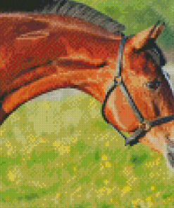 Brown Horse Animal In Farm Diamond Painting