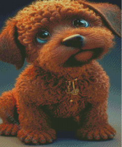 Brown Puppy Diamond Painting