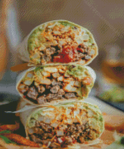 California Burritos Food Diamond Painting