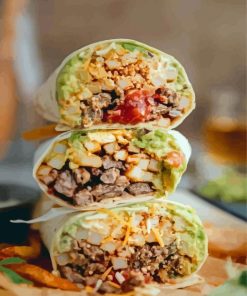 California Burritos Food Diamond Painting