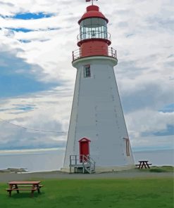 Canada Point Riche Lighthouse Diamond Painting