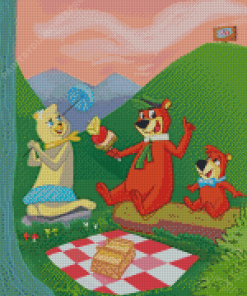 Cindy Bear Family Diamond Painting