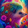 Colorful Hedgehog Diamond Painting