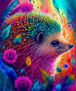 Colorful Hedgehog Diamond Painting