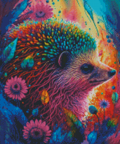 Colorful Hedgehog Diamond Painting