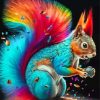 Colorful Squirrel Diamond Painting