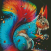 Colorful Squirrel Diamond Painting