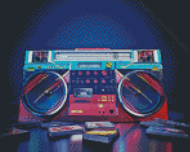 Cool Boom Box Diamond Painting