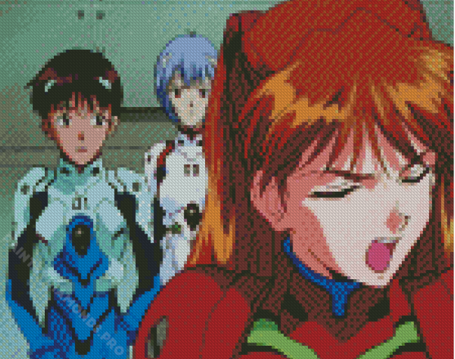 Cool Neon Genesis Evangelion Diamond Painting