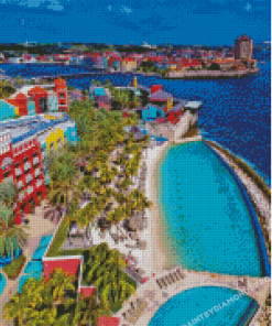 Curacao Island In The Caribbean Sea Diamond Painting