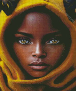 Cute African Lady Diamond Painting