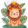 Cute Boho Lion Diamond Painting