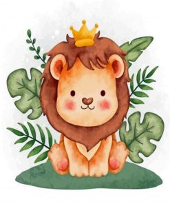 Cute Boho Lion Diamond Painting