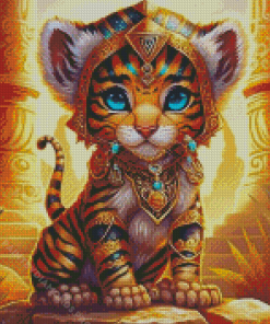 Egyptian Tiger Diamond Painting