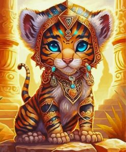 Egyptian Tiger Diamond Painting