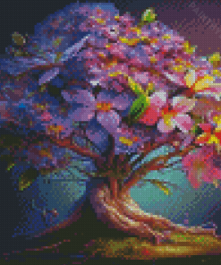 Floral Tree Diamond Painting