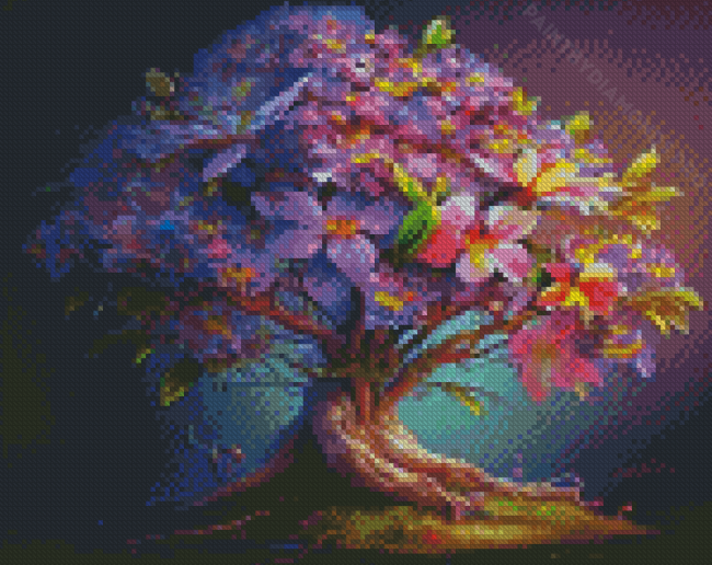 Floral Tree Diamond Painting