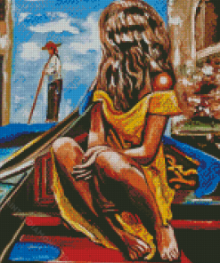 Girl In Italy Diamond Painting