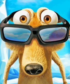 Ice Age Scrat With Glasses Diamond Painting