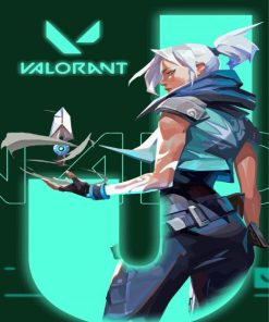 Jett Valorant Character Diamond Painting