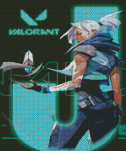 Jett Valorant Character Diamond Painting