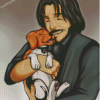 John Wick And Daisy Dog Diamond Painting