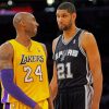 Kobe With Tim Duncan Diamond Painting