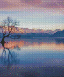 Lake Wanaka Sky Reflection Diamond Painting