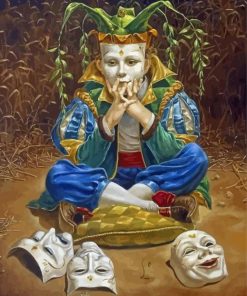 Masked Boy Michael Cheval Absurd Diamond Painting