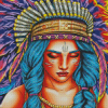 Native Lady Art Diamond Painting