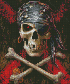 Pirate Skull Diamond Painting