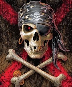 Pirate Skull Diamond Painting