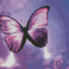 Purple Butterfly Diamond Painting