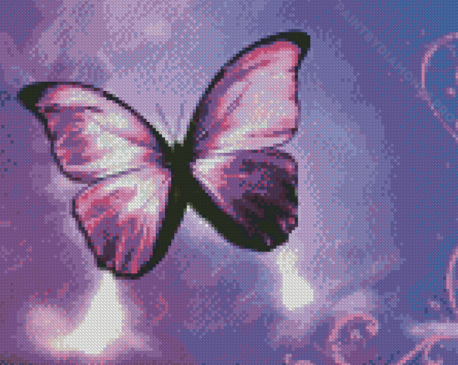 Purple Butterfly Diamond Painting