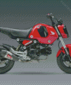 Red Honda Grom Diamond Painting