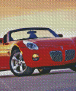 Red Pontiac Auto Diamond Painting