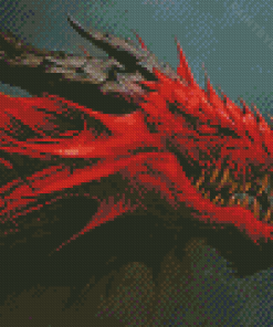 Red Dragon Diamond Painting