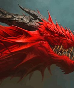 Red Dragon Diamond Painting