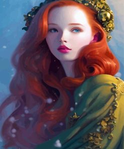 Redhead Lady Diamond Painting