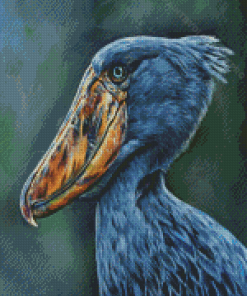 Shoebill Side View Art Diamond Painting