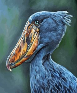 Shoebill Side View Art Diamond Painting