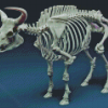 Skeleton Bull Animal Diamond Painting